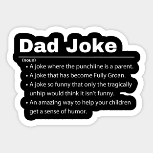 Dad Joke Definition Sticker